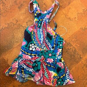 J. Crew Ratti Kaleidoscope Multicolor Halter Top